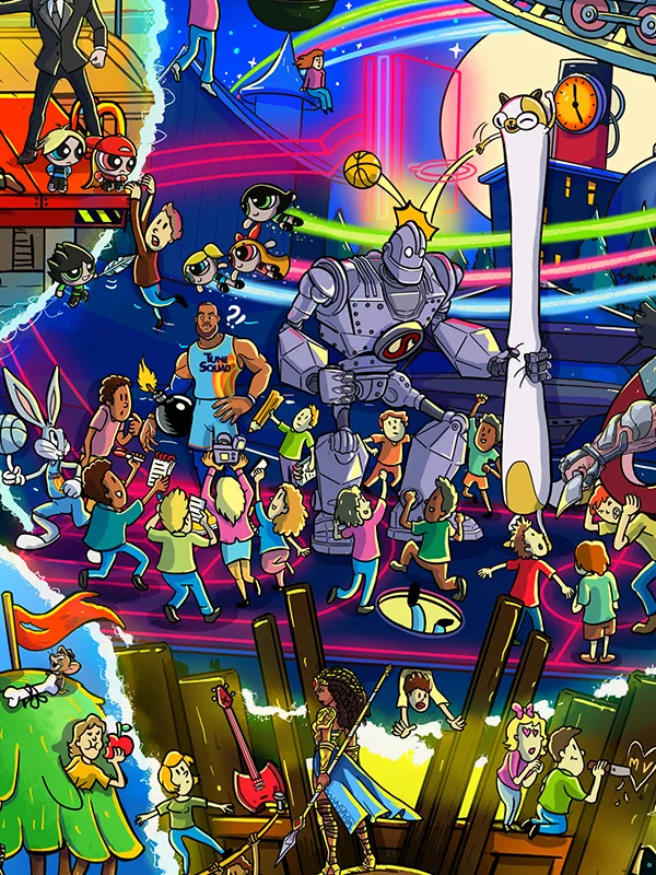“Multiversus”, WarnerBros Games poster (2024)